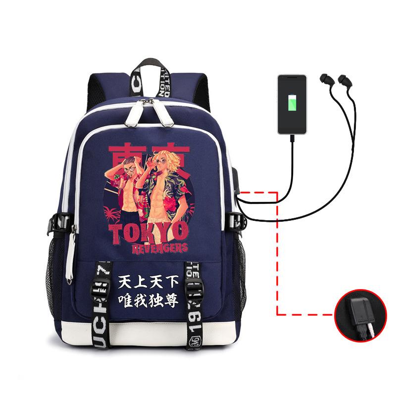 Avengers Around Sano Manjiro Second Dimension Large Capacity Backpack Elementary And Secondary School Bag