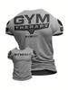 Sommer mode herren muskelaufbau buchstaben print bequem und atmungsaktiv rundhals t-shirt outdoor lässig sport top