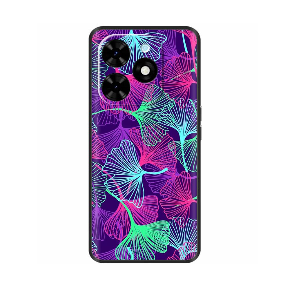 For Tecno Spark Go 2024 Case Luxury Flower Painted Capa Silicone Soft Cover For Tecno SparkGo 2024 BG6 Shockproof Phone Shell