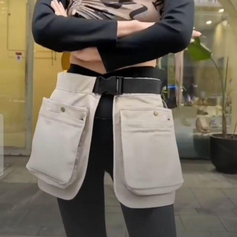 Multi-functional Waist Pack Multi-pocket Fanny Pack Wear Resistant Apron Belt Bag  Travel
