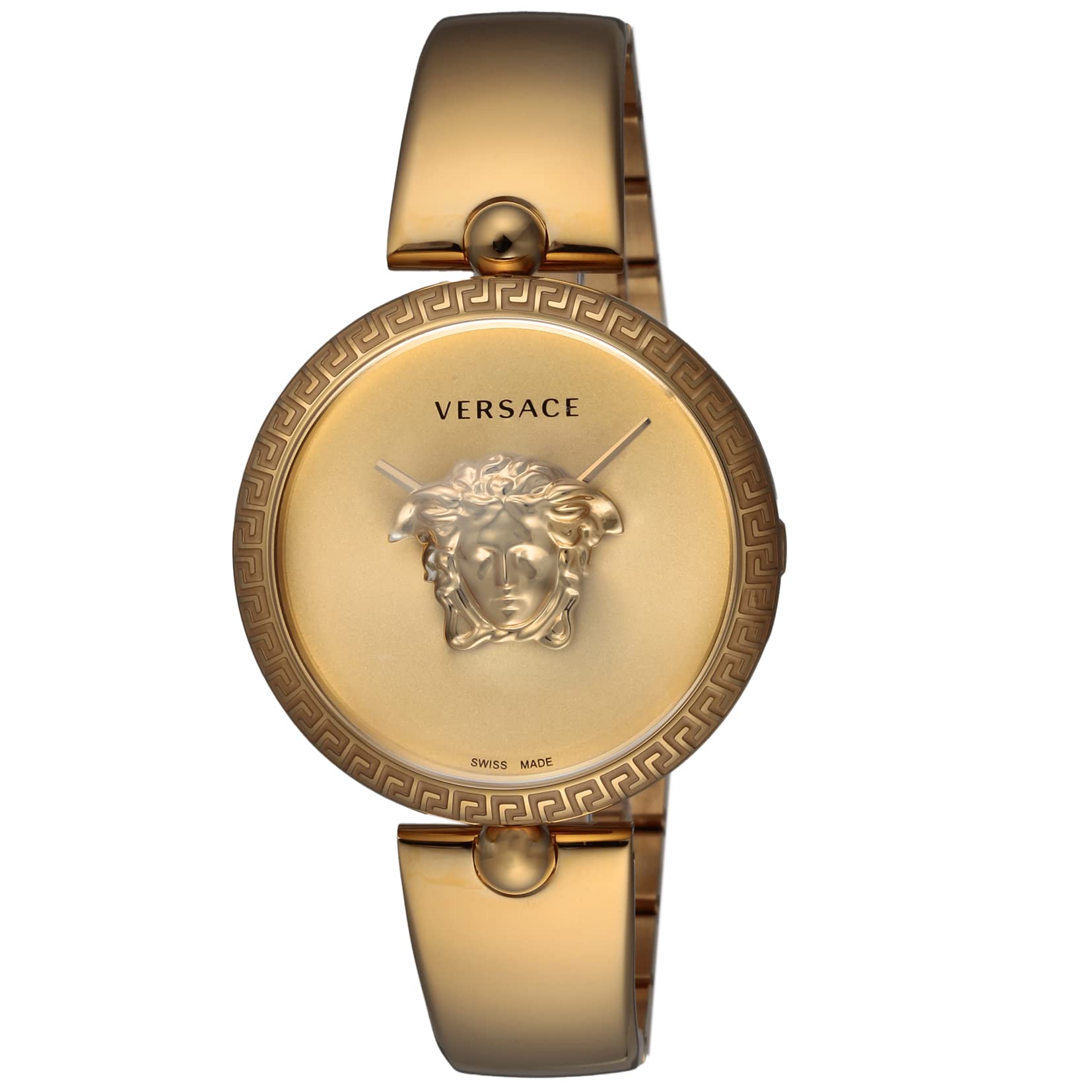 

Watch Palazzo Empire Gold Dial Stainless Steel Sapphire Glass Quartz 39MM Swiss Watch VECO03222 [Versace] Women s [Item]