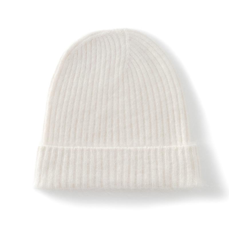 Women s 100% Pure Cashmere Solid Color Slouchy Knit Hat - Warm, Casual, and Perfect for Large Heads One Size белый