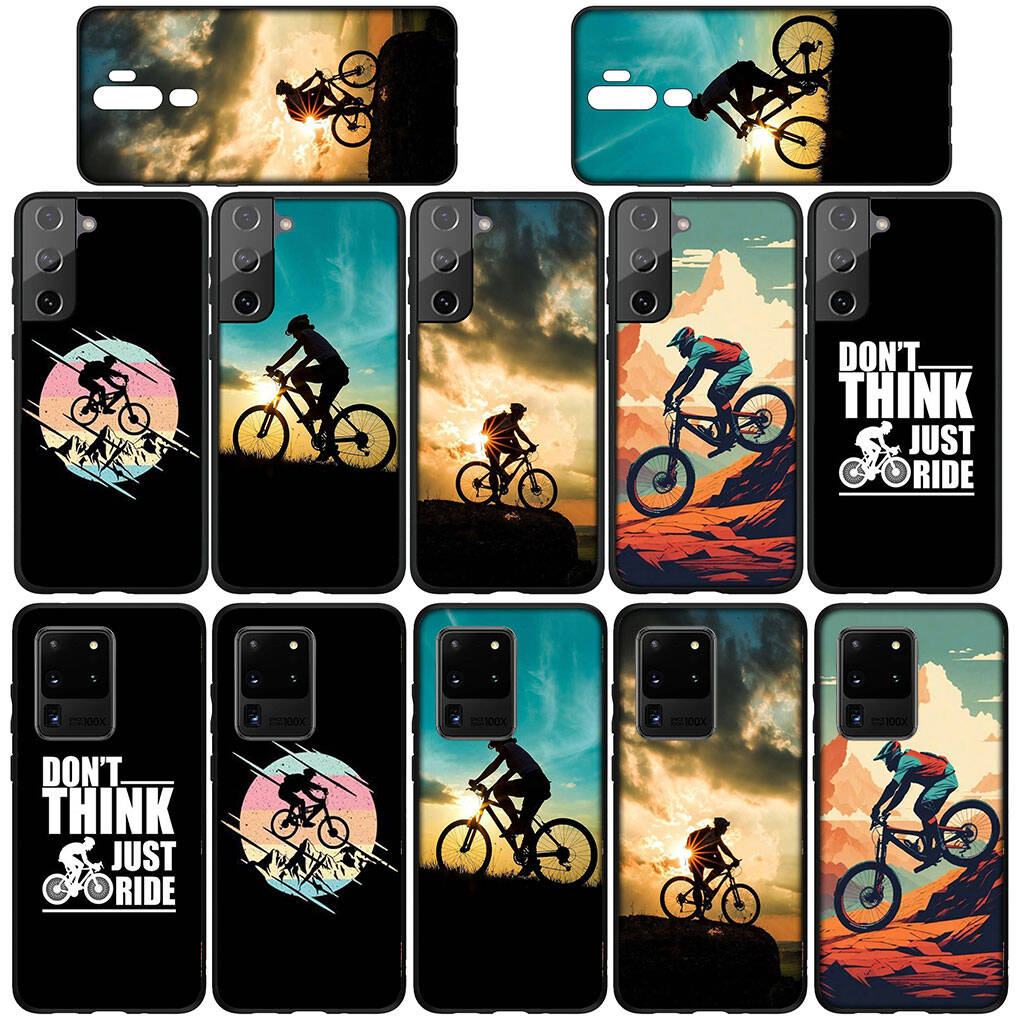For iPhone 17 16 15 Xiaomi Poco F7 F8 X7 X6 C85 C75 C71 M8 Redmi Note 14 13 12 11 Pro Max 14C 13C A3 A4 Phone Case Wallpaper Mountain Bike Cycling Art