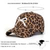Baseball Print Leopard Stitching Embroidered Bow Neutral Gender Women  Men For Caps Spring Autumn Outdoor Adjustable Casual Hats Sunscreen Hat