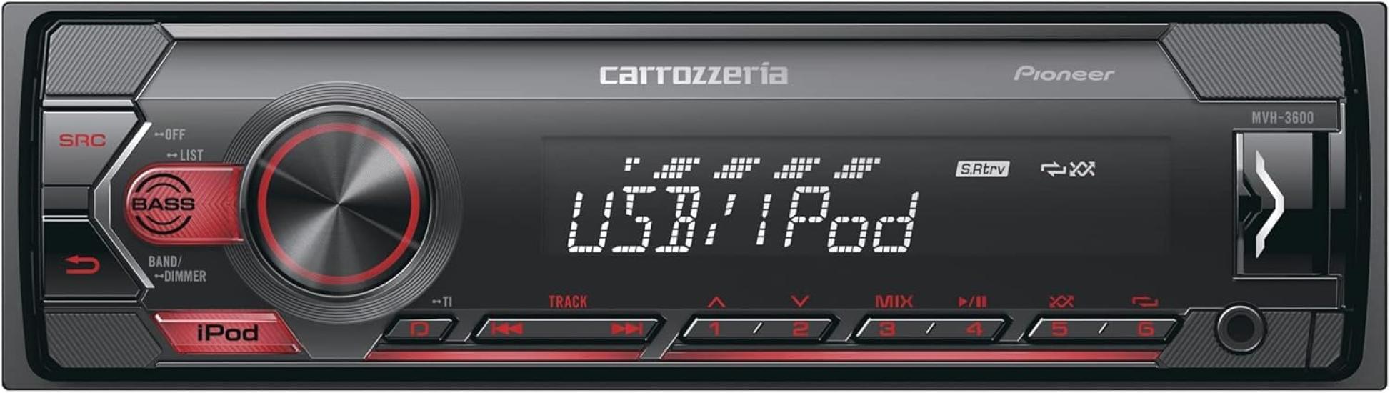 

[Автомобильное аудио] Pioneer Pioneer Audio MVH-3600 1D безмеханическое USB iPod iPhone AUX Carrozzeria