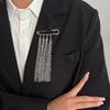 Punk Silver Color Tassel Brooch Detachable Fashion Accessory Fixed Clothes Pin Bag Pendant Tighten Buckle Trouser Leg Jewelry