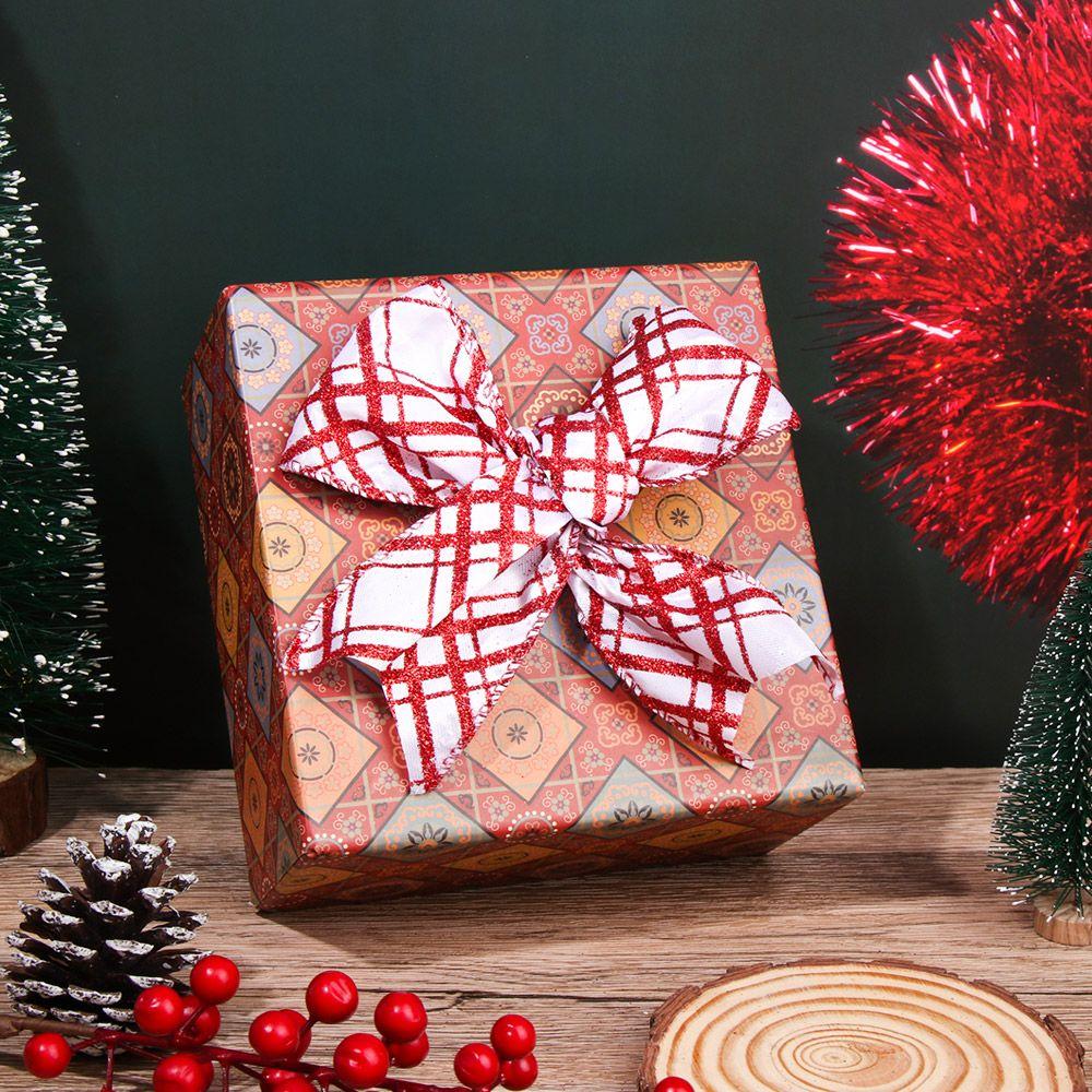 Craft Wrapping Supplies Wired Edge Ribbon Christmas Tree Decorations Christmas Bows Room Ornament