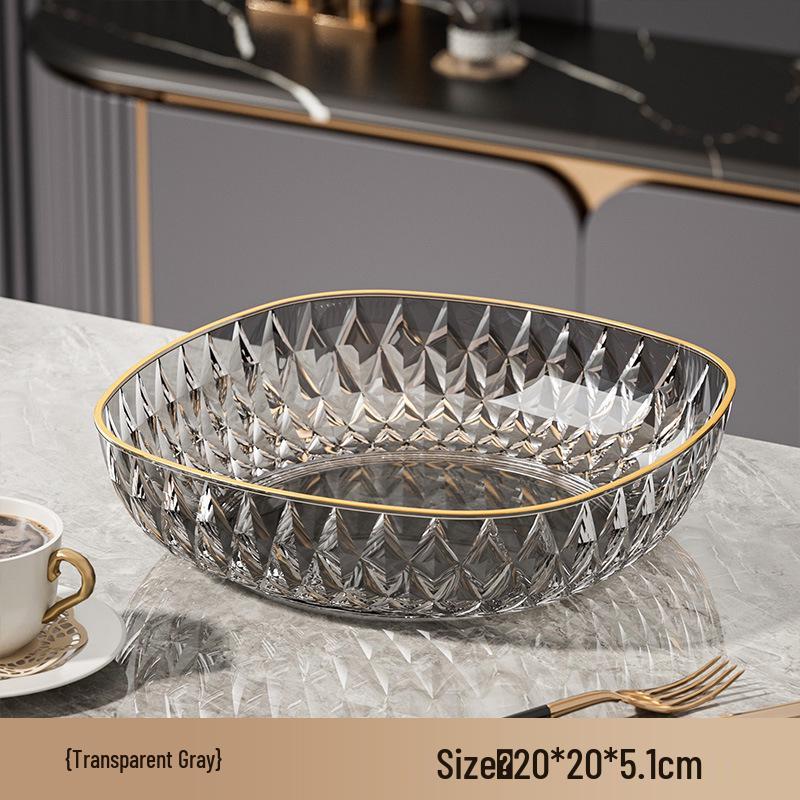 Elegant Fruit & Snack Plate for Living Room or Front Desk Display