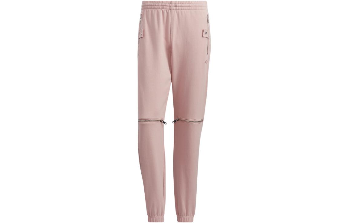 Adidas Originals Knitted Sweatpants Men s Pink Moderate Cuffed Pants HH9432 S