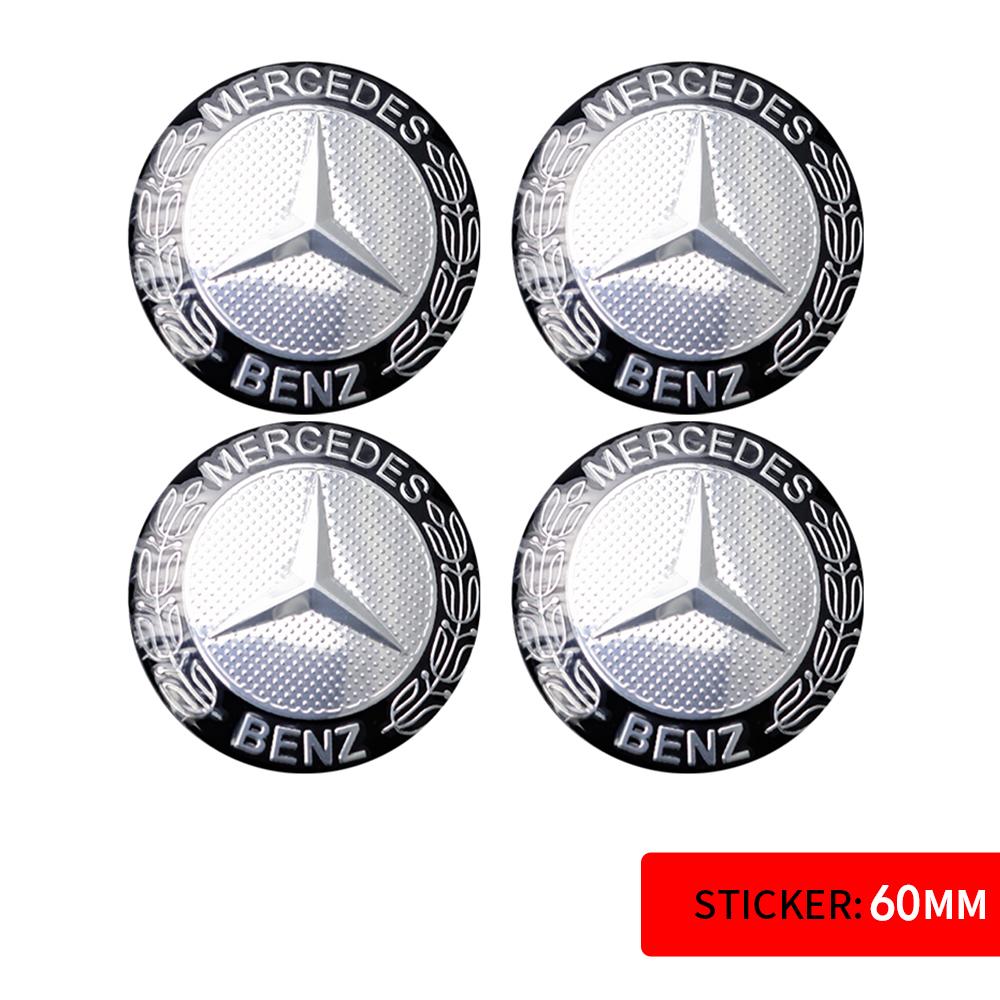 56/60/65MM Car Sticker Wheel Center Covers Hub Cap Emblem Decoration Decal for Mercedes Benz AMG W212 W204 W211 W124 A B S Class