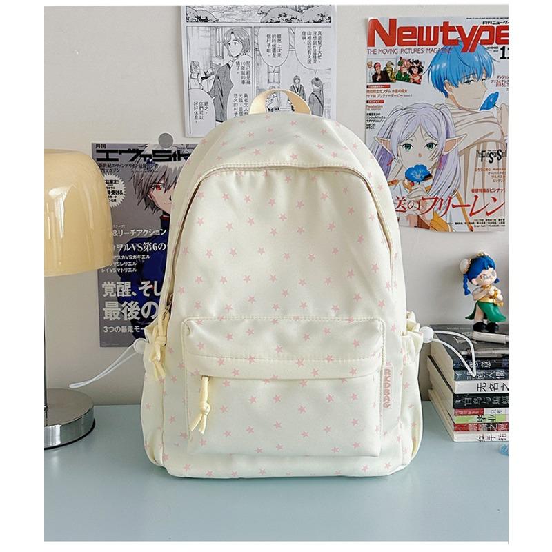 The new schoolbag is high-value, fresh and sweet, and the star backpack is lightweight and large-capacity backpack for junior high school students.
