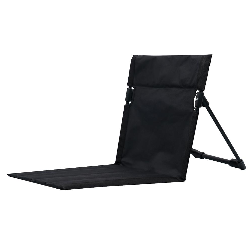 

Folding Back Beach Chair with Carry Bag Portable Backrest Chair Oxford Cloth Floor Lounger Chair for Outdoor Picnic Barbecue чёрный