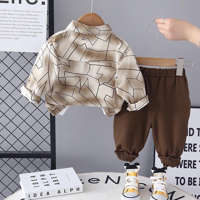 Kids Casual Long-Sleeve Set, Comfortable Daily Wear Outfits