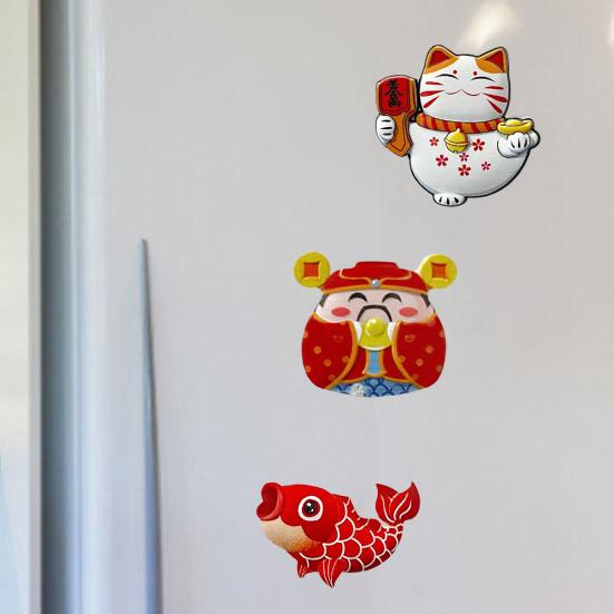 Refrigerator Display Mold Fridge Cats Non-fading Adorable Workmanship 3D Shape Magnets for Office