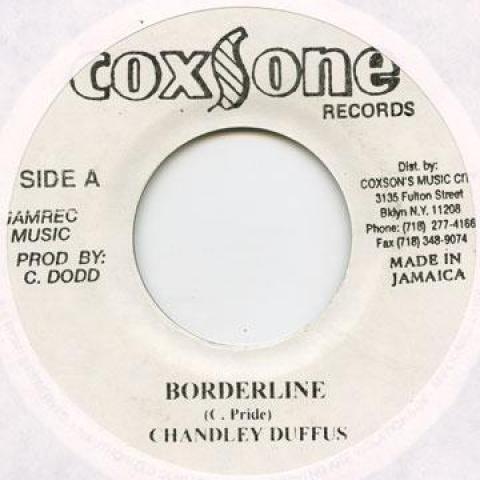 

7-дюймовая пластинка CHANDLEY DUFFUS - Borderline Studio One 2000 Ямайка Регги, Ска и Даб