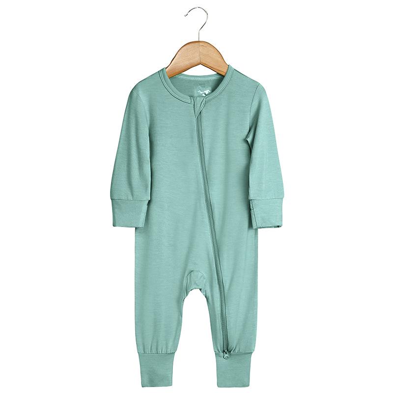 Bamboo Fiber Baby Onesie – Spring/Autumn Casual Homewear Newborn Climbing Suit