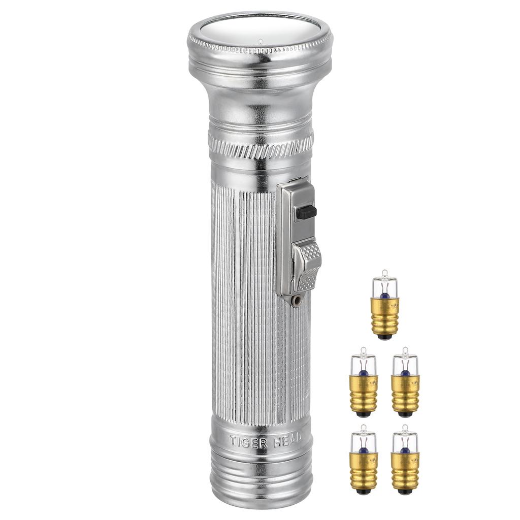 Small Metal Vintage Flashlight Props Old Fashioned Portable Lantern Small Flashlight For Adventure Night Use Portable Lighting