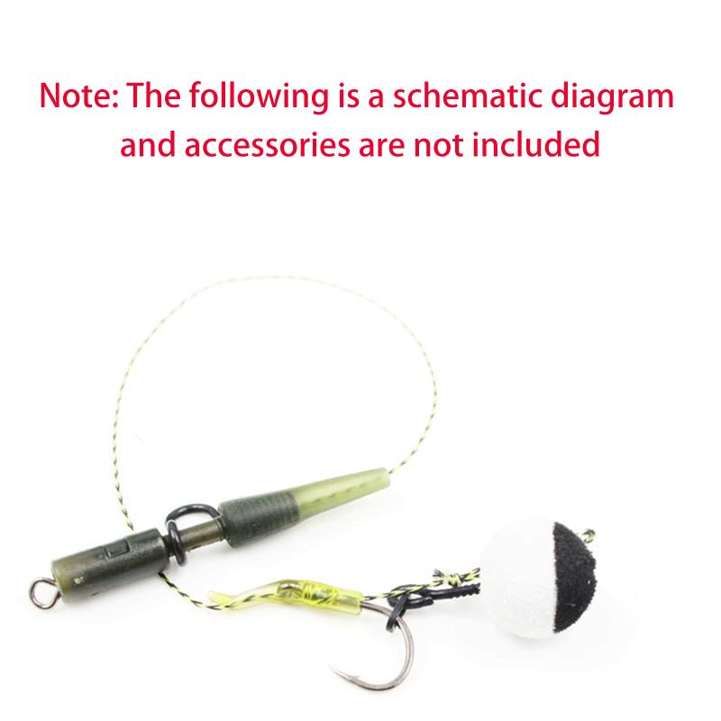 10Pcs Carp Fishing Bait Screws Pop Up Bait Boilie Method Feeder Fishing Accessories Connector Swivels End Tackle
