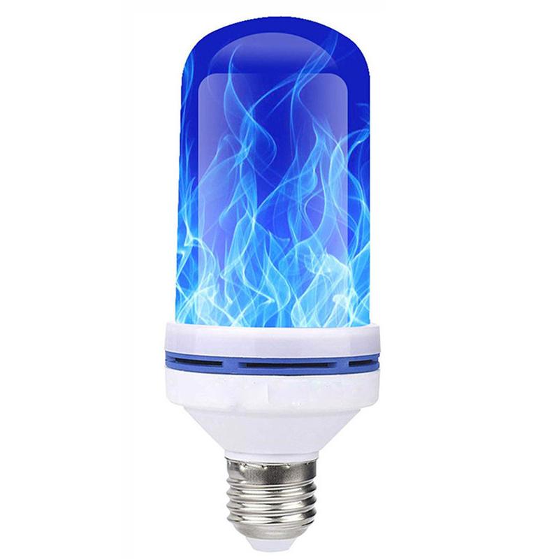 

Светодиодная динамическая лампа с эффектом пламени E27 E14, светодиодная лампа-кукуруза, креативная эмуляция мерцания, светодиодная лампа 1 pcs синий