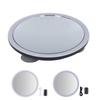 20X Beleuchteter Vergrößerungs-Make-up-Spiegel 3 Farben LED Kosmetikspiegel mit Licht Stufenloses Dimmen mit Saugfuß