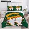 Cartoon Tiger Duvet Cover King Queen Animal Forest Theme Bedding Set for Kids Boys Girls Jungle Wildlife Polyester Quilt Cover