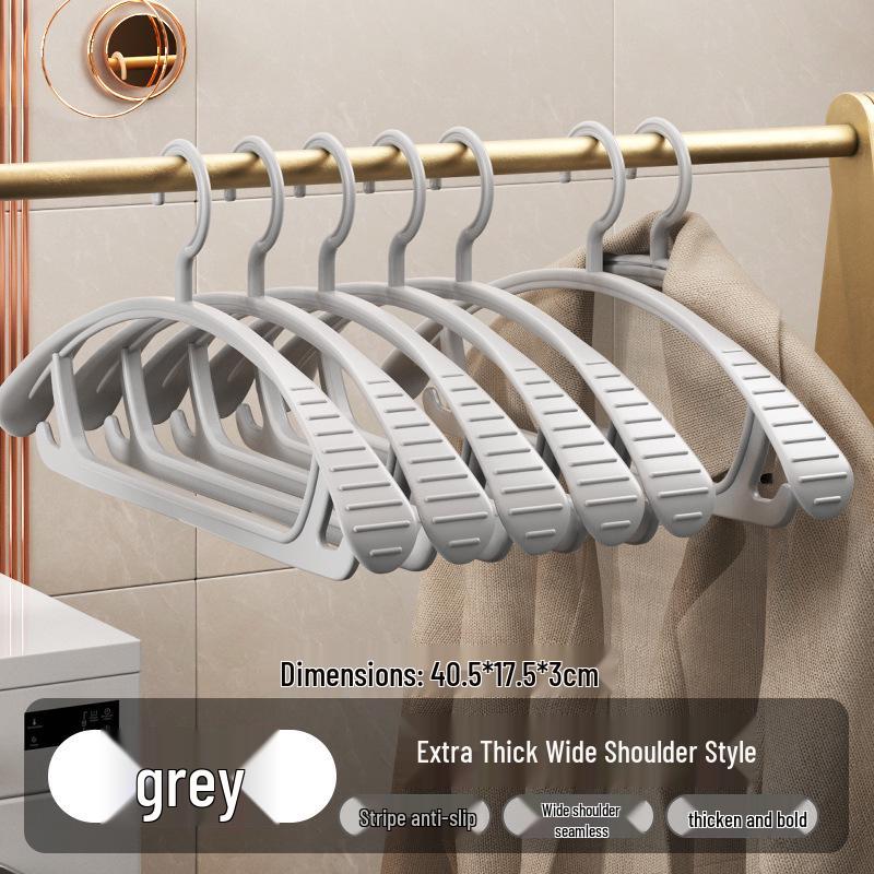 Rutschfester Breitschulter-Kleiderbügel mit spurloser Polsterung für Kleiderschrank und Trockenschutz