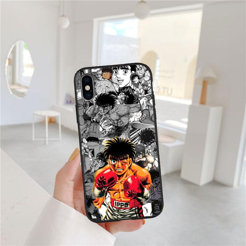 LO50 Hajime no Ippo Soft Shell Phone Case for iPhone 16 15 14 13 12 Pro Max Plus Mini