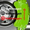 Ny 6 st Bilbromsok Ombyggd Dekal Kaross Styling för Volkswagen Touareg Jetta Scirocco Beetle Tiguan Golf Passat Touran S