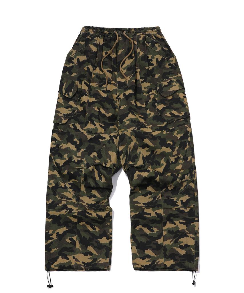 CPGN STUDIO Assassin Wide 3D Cargo Pants Camo