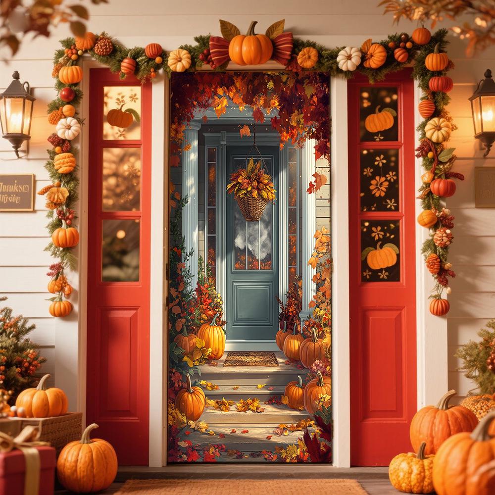 Thanksgiving Door Tapestry: Festival Decoration for Room or Door