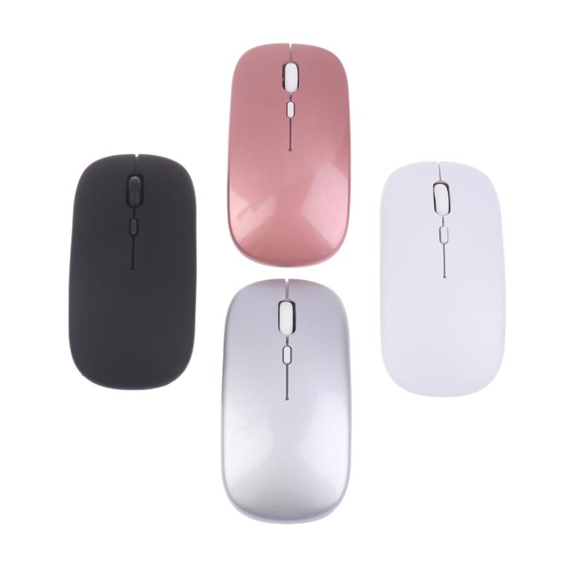 Slim Wireless Mouse 2.4Ghz Rechargeable Optical Mice 1600Dpi Gamer Office Quiet Mouse Mice With Usb Receiver For Pc Laptop