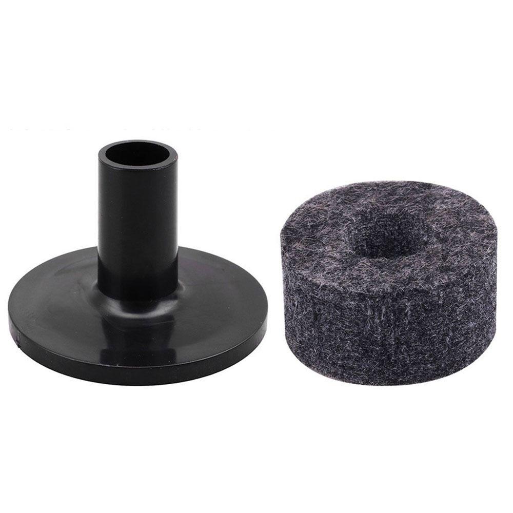 4cm Felt Washer Bass Drum Silencer Felt Strap Button Felt Pads Cymbal Hi-Hat Washer Cymbal Sleeves