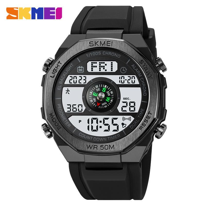 Shike Mei Men s Multifunctional LED Sports Watch with Compass & Waterproof Features