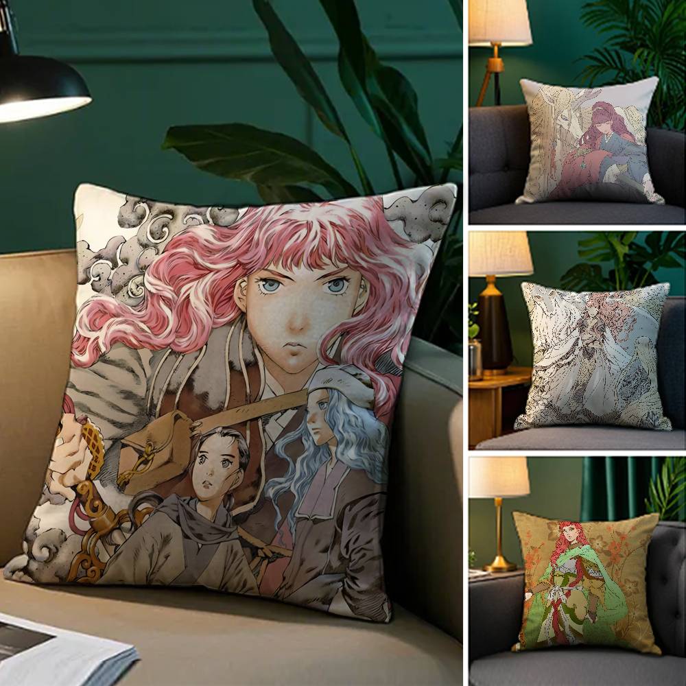 Beautiful Cool Comics The Twelve Kingdoms-K Pillow Case Silky elegant Comfort Sofa Bed  Invisible zipper Beach pillowcase