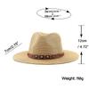 Natural Panama Soft Shaped Straw Hat Summer Women/Men Wide Brim Beach Sun Cap Uv Protection Fedora Birthday Gift