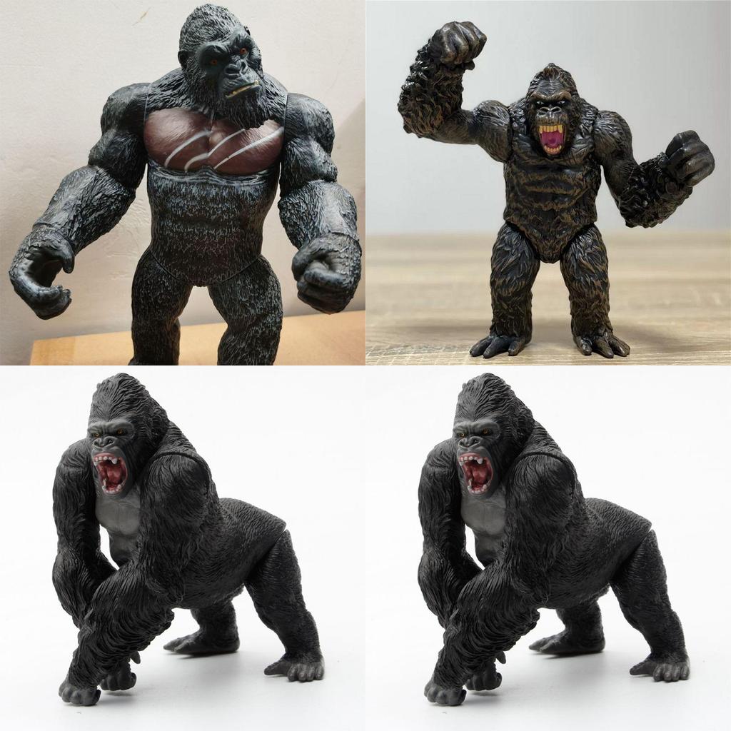 Original Bandai Shm King Kong Gorilla Model Toys Exquisite Action Figure For Childrens Gifts