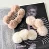Japanese and Korean Rex Rabbit Hairball Hairpin Temperament Plush Grab Clip Autumn and Winter Extra Large Hair Volume Shark Clip