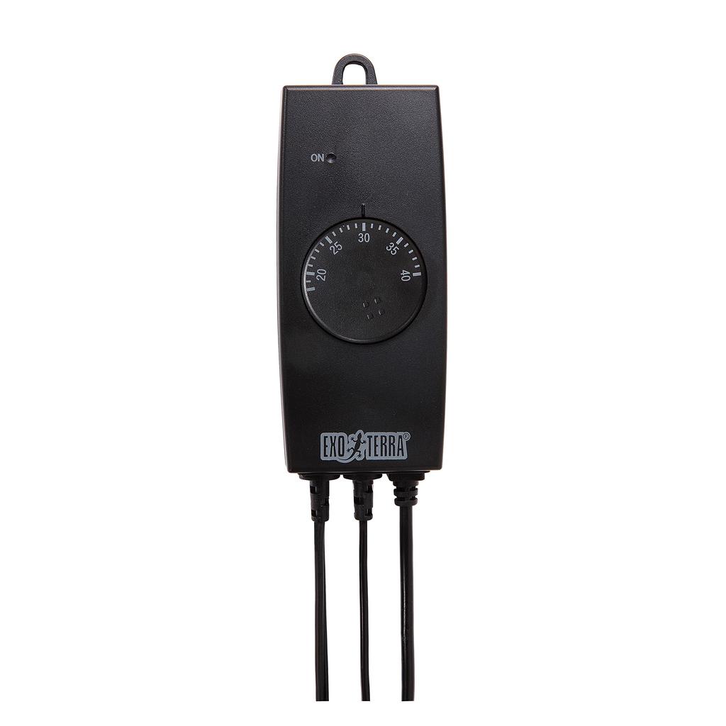 EXOTERRA GEX Easy Glow Thermo Heating Device Temperature Control Easy Setting with Just a Turn of the Dial -