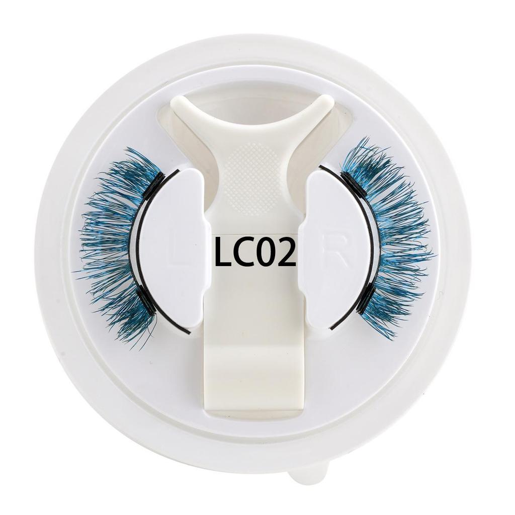 Halloween Colorful Magnetic False Eyelashes - Exaggerated, Glue-Free for Festival or Stage Performance