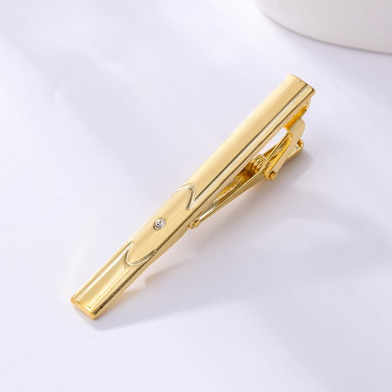 Pince à cravate en métal couleur or pour hommes mariage cravate pince clip gentleman accessoires pour hommes