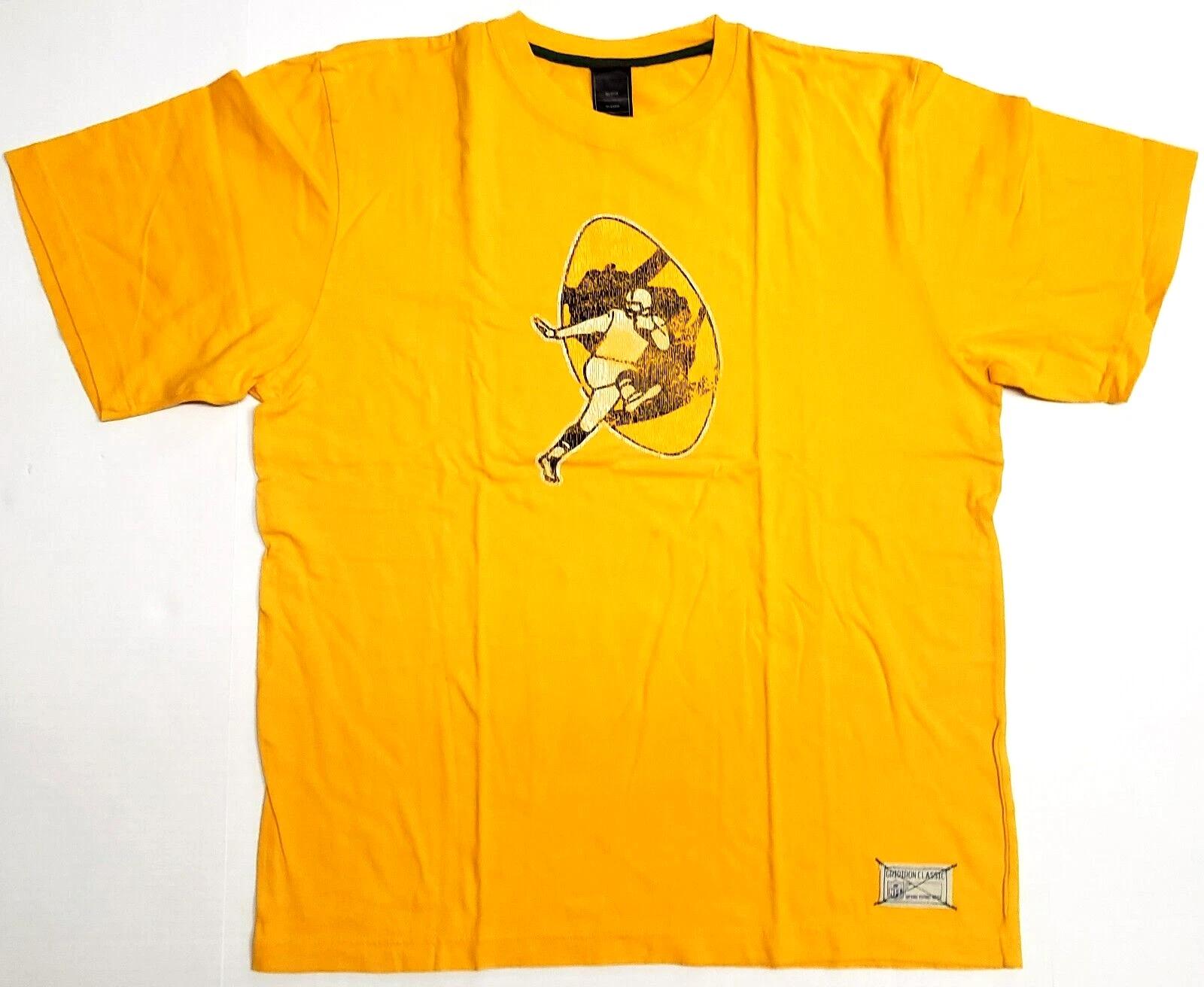Green Bay Packers T-shirt Gridiron Classic Deadstock Men s MEDIUM Tee Yellow XS