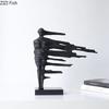 Walking in Wind Pedestrian Figures Sculpture Abstract Artwork Desk Decoration Ornaments Character Statue Room Aesthetic Decor