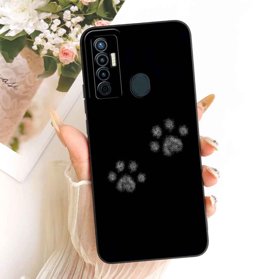 For Tecno Camon 17 CG6 CG6j Case Fashion Cute Cartoon Print Silicone Back Cover For Tecno camon 17 Bumper Phone Cases Fundas