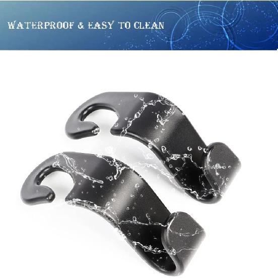 Car Headrest Hook for Purses and Bags 4 Packs,Car Back Seat Headrest Hanger,Universal Vehicle Storage Organizer(Black,4Pack)