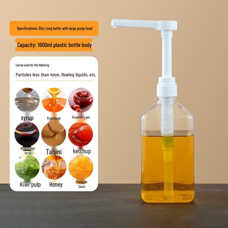ZISIZ Quantitative Syrup Dispenser Bottle