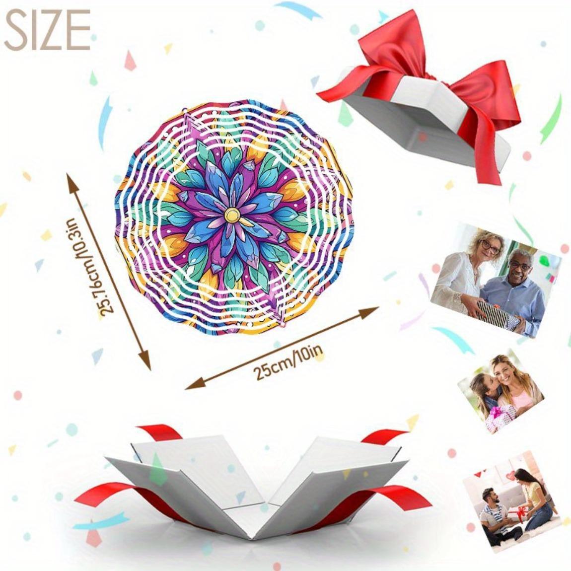 

Ажурная мандала, декор для сада на открытом воздухе – классическая вращающаяся ветряная мельница, работающая от ветра, для дома и сада 01A