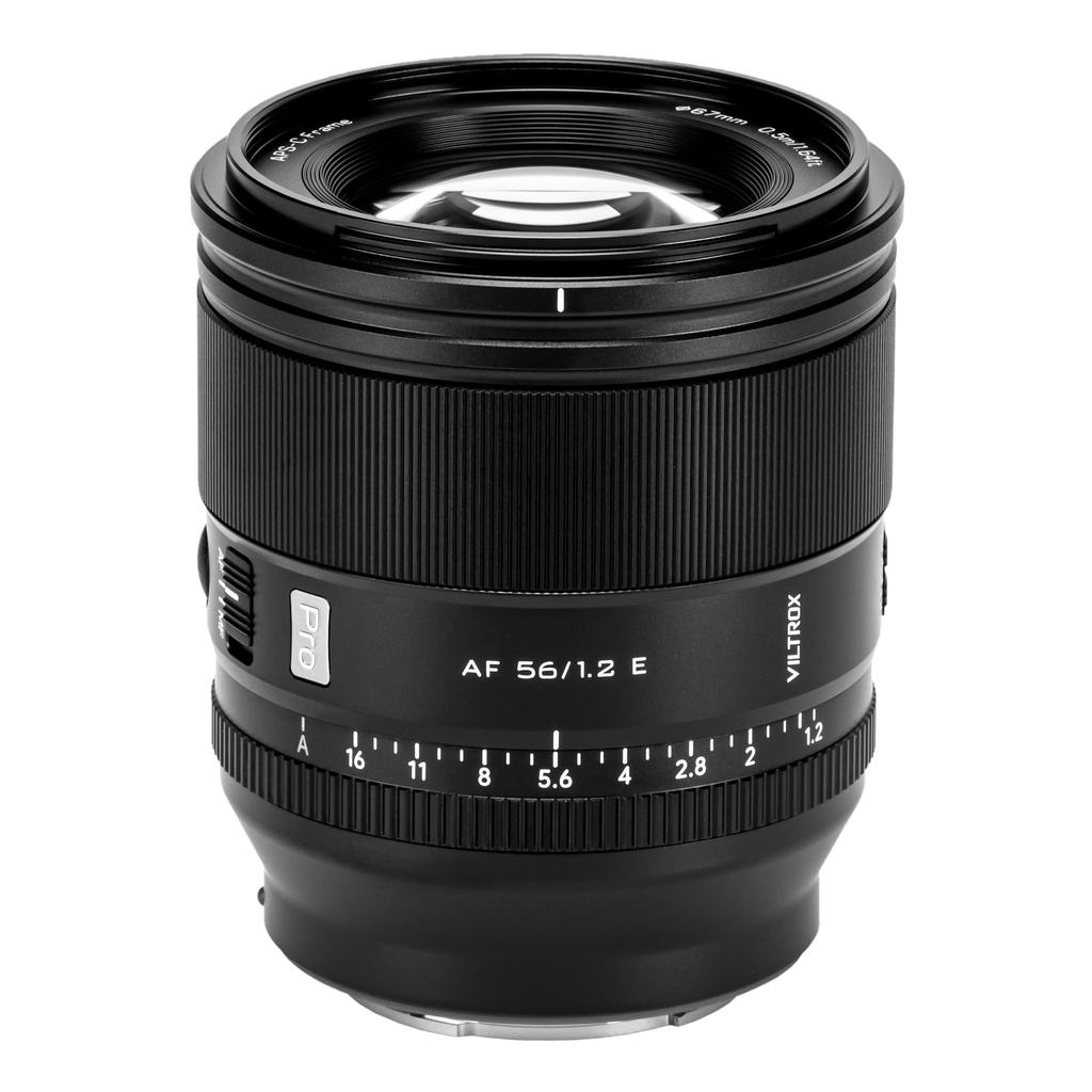VILTROX AF 56mm PRO E Veľkootvorový pevný objektív pre Sony HyperVCM Focus Kompatibilný s Sony stredným vymeniteľným objektívom F1.2 Objektív, f/1.2, APS-C