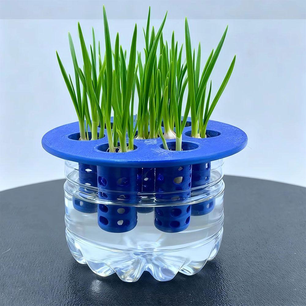 Easy Setup Garden Nursery Pot 7-Hole Plant Growing Tool  for Flowering Plants Compact Green Tray