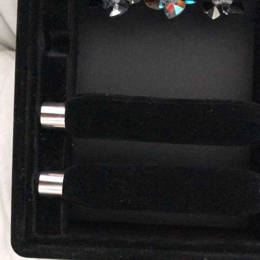 Hoop Earrings Velvet Jewelry Box Large Capacity Ring Display Case Ring Bearer Holder  Women