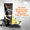 VLCC 7X Ultra Whitening Brightening Charcoal Peel Off Mask 100g Deep Cleanse Blackheads